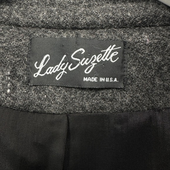 Vintage Lady Suzette Coat Womens 57" Bust 80% Wool 2X 3X Old Money Quiet Luxury - Picture 13 of 16